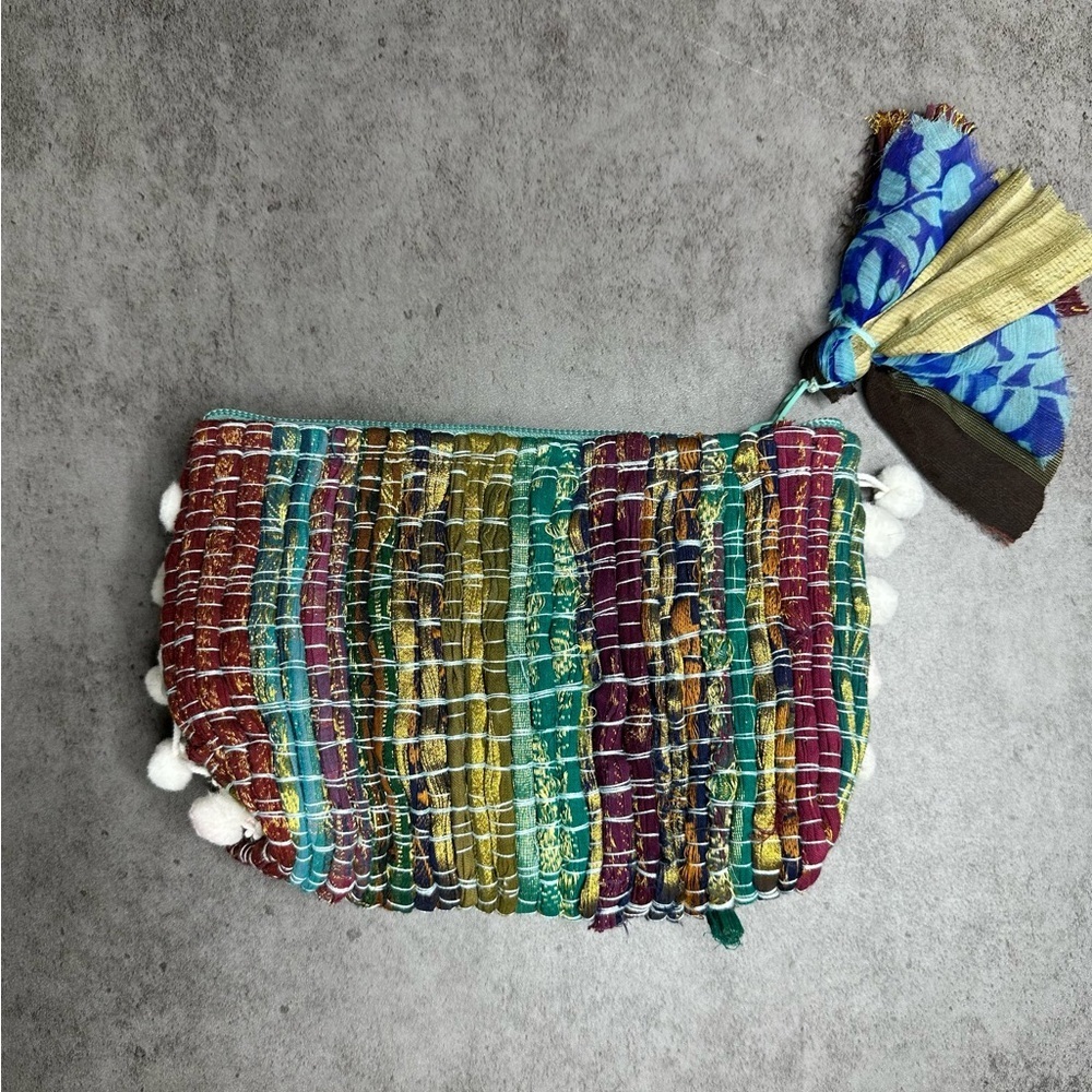 Shiraleah Boho Pom Pom Tassel Clutch